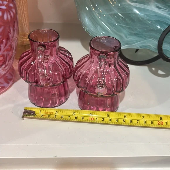 Set of vintage art glass